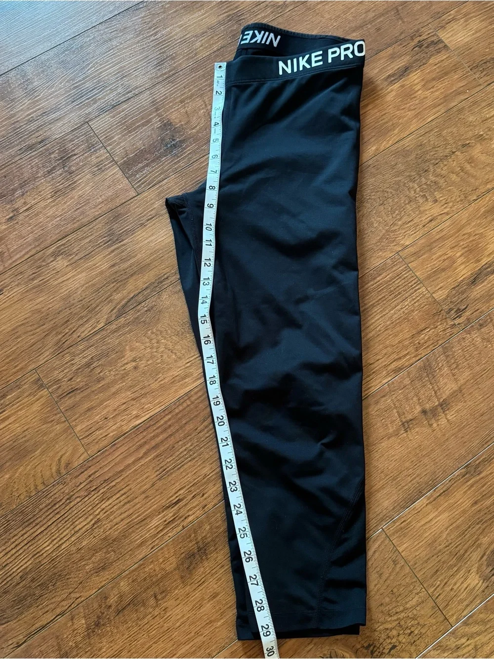 Nike Pro Dri-FIT Women Black Cropped Leggings Capri Size Large